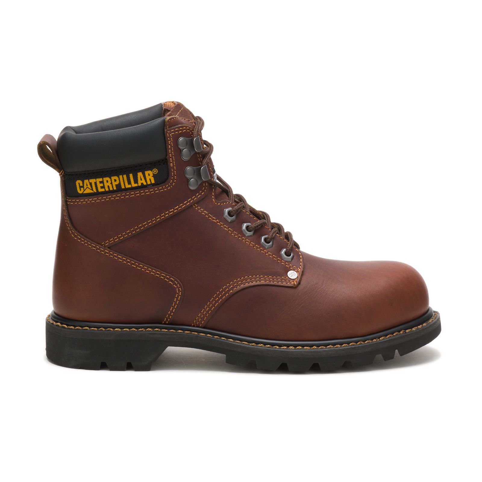 Caterpillar Boots Pakistan - Caterpillar Second Shift Steel Toe Mens Work Boots Brown (956304-CVP)